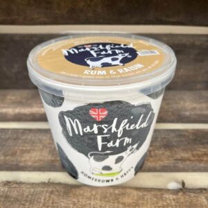 marshfield rum & raisin ice cream (1 litre)